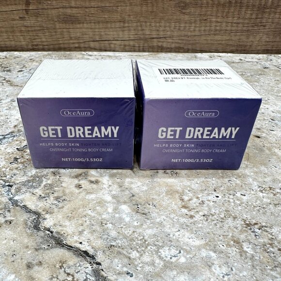 2 X OceAura Get Dreamy Overnight Toning Body Cream Tighten And Lift 3.53oz - Picture 1 of 8
